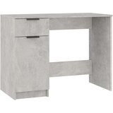 vidaXL Pisalna miza betonsko siva 100x50x75 cm konstruiran les | Shoptok.si