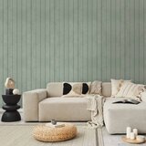 Tapeta - Delicate Wood - Vertical stripes in a pastel green shade. 49x1000 Samoljepljiva | shoptok.hr