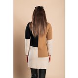 Fenzy Pletena Mini Haljina U Trobojnoj Kombinaciji, Crna | shoptok.hr