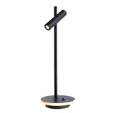 Planetitaly Nastavljiva namizna svetilka dvojna LED 4,8W bralna lučka pisarna študija 230V ČRNA, (20561656) | Shoptok.si