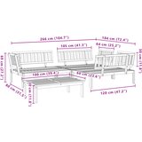  4-dijelni set vrtnih sofa od paleta od masivnog drva bagrema | Eponuda.com