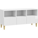 TV omarica Bela visok sijaj 102 x 34,5 x 50 cm Inženirski les, (5000238916) | Shoptok.si