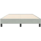 Box Spring Postelja brez vzmetnice Svetlo siva 120x210 cm Žamet, (21791730) | Shoptok.si
