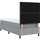 vidaXL Krevet sa Box Springom s Madracem Svijetlosivi 90x200 cm Tkanina | shoptok.hr