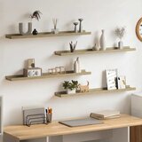 Zidne police 4 kom boja hrasta sonome 80 x 9 x 3 cm | shoptok.hr