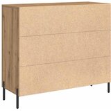  Kreveta Umjetnički hrast 90 x 34 x 80 cm Konstruirano drvo Slike