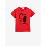 Koton Atatürk Printed Short Sleeve T-Shirt Crew Neck Cotton cene