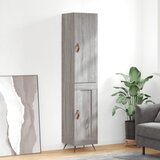 vidaXL Visoka omara siva sonoma 34,5x34x180 cm inženirski les Cene