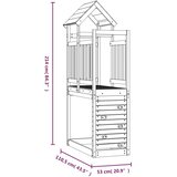  Igraći Toranj Smeđa 53 x 110 5 x 214 cm Čvrsto borovo drvo | shoptok.hr