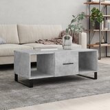 vidaXL Klubska mizica betonsko siva 102x50x40 cm inženirski les Cene