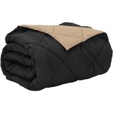  Poletna odeja Črna in taupe 200 x 200 cm Mikrovlakna, (5000288271) | Shoptok.si
