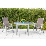 Gardenson Set Za Balkon Carrara, 3-Delno, Rjavosiva | Shoptok.si