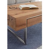 Valnatura klubska miza, 110/40/60 cm barve hrasta, barve nerjavečega jekla | Shoptok.si