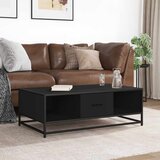  Stolić za kavu crni 100x57x35 cm konstruirano drvo i metal | shoptok.hr