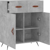 Komoda siva boja betona 69,5x34x90 cm od konstruiranog drva Slike