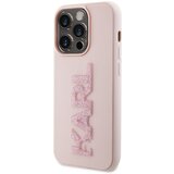  Maska karl lagerfeld 3D rubber glitter logo za iphone 15 pro max roze | ePonuda.com