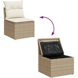  12-dijelni set vrtnih sofa od poliratana s jastucima bež | shoptok.hr