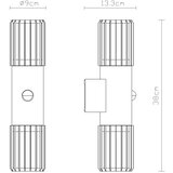 Globo 32160-2S - Spoljno zidno svetlo sa senzorom MERVIN 2xE27/15W/230V IP54 | Eponuda.com