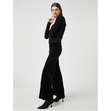 Koton Velvet Palazzo Trousers Ribbed | Shoptok.si
