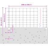 vidaXL Ograje Posts 11 kos U-kanal 80 cm Pocinkano jeklo | Shoptok.si