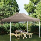 Krov za šator za zabave 4 x 3 m smeđe-sivi 270 g/m² | shoptok.hr