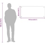 vidaXL Kuhinjska zidna obloga Tamno siva Staklo 110 x 50 cm Čvrsta | shoptok.hr