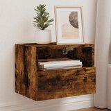  The Living Store Stenska TV omarica dimljeni hrast 40x30x30 cm inženirski les - TV Stenska Omarica, (21555883) | Shoptok.si