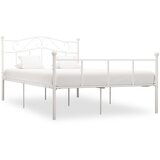 Maison Chic Posteljni okvir - Dvoposteljna postelja - Zakonska postelja bel kovinski 120x200 cm-J10221, (21761465) | Shoptok.si