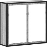Maison Chic Kopalniška omarica - Kopalniški kabinet z ogledalom siva sonoma 65x20x60 cm inž. les, (21794708) Cene