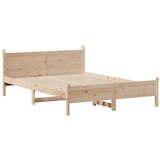 vidaXL Posteljni okvir brez vzmetnice 160x200 cm trdna borovina | Shoptok.si