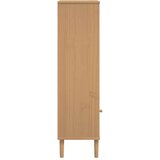 vidaXL Knjižna omara SENJA rjava 60x35x130 cm trdna borovina | Shoptok.si