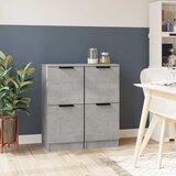  Komode 2 kom siva boja betona 30 x 30 x 70 cm konstruirano drvo | Shoptok.si