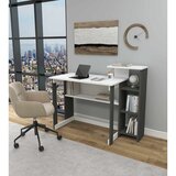 Hanah home radni sto Saye, 106 cm, antracit / beli | Eponuda.com