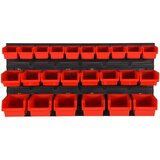  Set polica za radionicu od 26 dijelova, crvene i crne, 77 x 39 cm, polipropilen | Eponuda.ba
