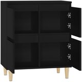  Komoda crna 60 x 35 x 70 cm od konstruiranog drva | shoptok.hr
