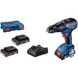 Bosch Profesionalni set: Akumulatorska vibraciona bušilica-odvrtač GSB 18V-50 + 3XGBA 2,0Ah + GAL 18V-20 u kutiji L-case 06019H5121 | Eponuda.com