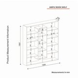 Hanah home polica za knjige ample wenge birch | ePonuda.com
