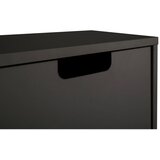 MID.YOU Visoka Komoda Ryker, Črna, Barva Hrasta | Shoptok.si