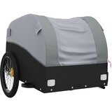 Prikolica za bicikl crno-siva 30 kg željezna | shoptok.hr