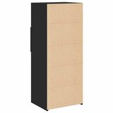  Visoka komoda crna 50 x 42,5 x 124 cm od konstruiranog drva | Eponuda.ba