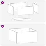  Vrtna saksija Crna 100 x 100 x 40 cm Čelična vrata | shoptok.hr
