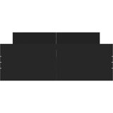 vidaXL Okvir kreveta s uzglavljem i podnožjem crni 120 x 200 cm | shoptok.hr