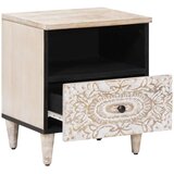  Ormar za krevet 2 pcs Bijelo 40 x 33 x 46 cm Čvrsto drvo manga | shoptok.hr