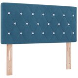Krevet s box springom madracem i LED-om Plava 120 x 190 cm - Plava 120 x 190 cm Kristal s dugmadima | shoptok.hr