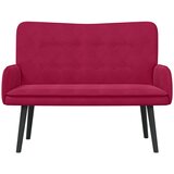  Kauč za dvoje boja crnog vina 115 x 61 x 87 cm Baršun | Eponuda.com