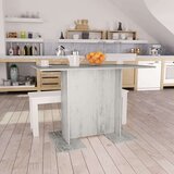  Blagovaonski stol siva boja betona 110 x 60 x 75 cm od iverice Cijene