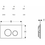 Geberit 115.628.JK.1 Sigma40 aktivirna tipka | Shoptok.si