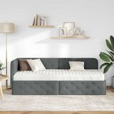  Kutni okvir kreveta Tamno siva 80 x 200 cm tkanina | Eponuda.com