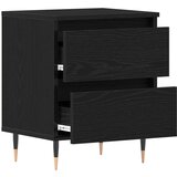  Nočne omarice 2 kosi Črno hrast 40x35x50 cm Umetni les | Shoptok.si