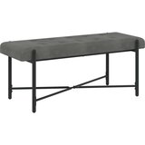  Klupa s gumbima i jastučićima Tamnosiva 110 x 40 x 46 cm Baršun | shoptok.hr